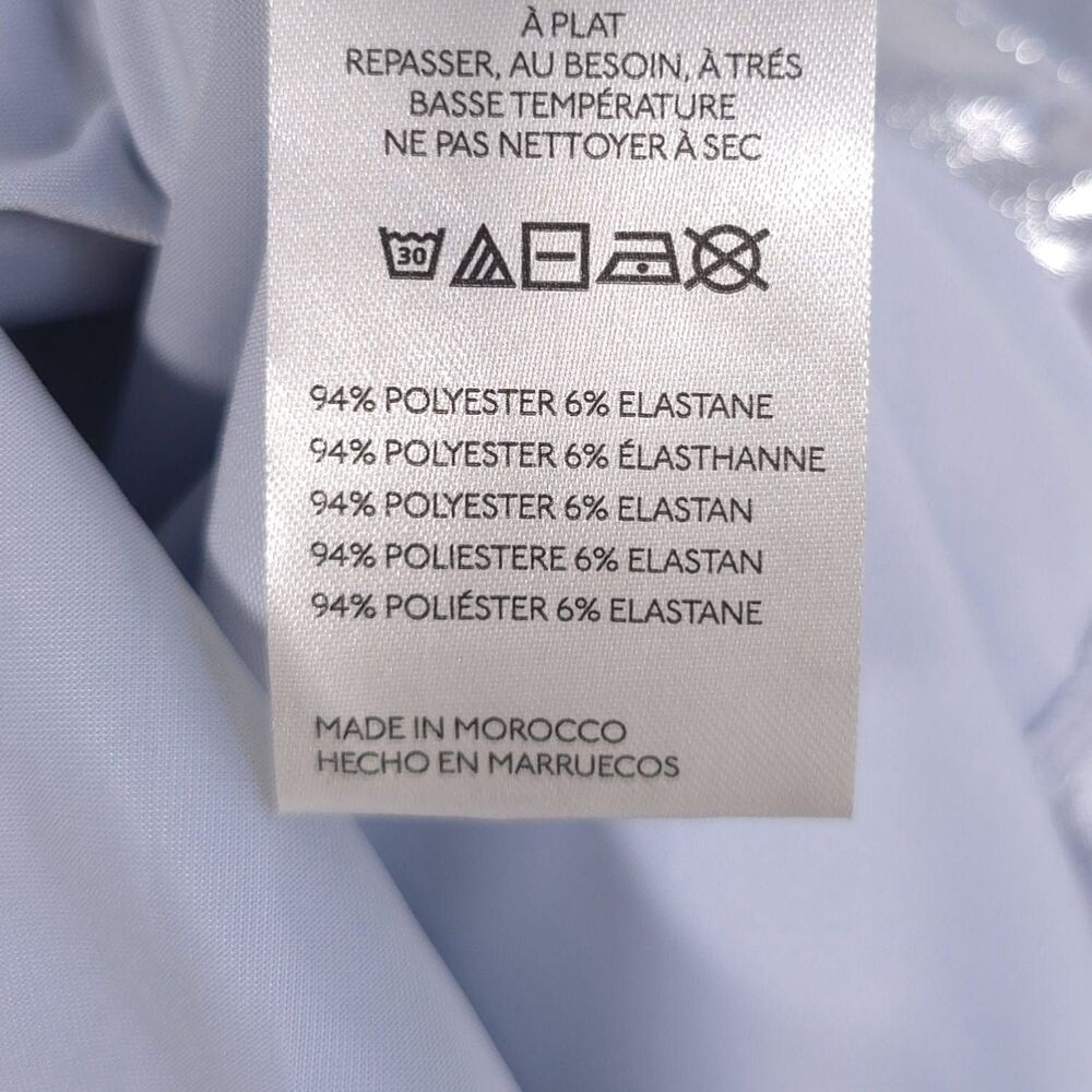 ANTHROPOLOGIE New Women's Top Blouse XS Metallic Silver Ruched Button Stretch - Picture 7 of 9